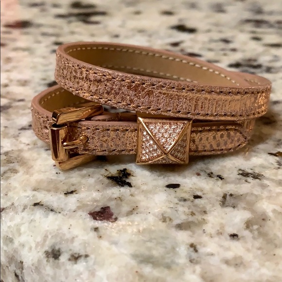 Michael Kors Rose Gold Double Wrap Bracelet - Picture 1 of 4